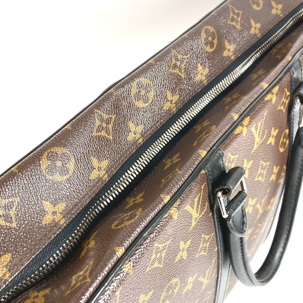 LOUIS VUITTON M40224 Monogram Macassar Port Document Voyage GM PDV Handbag Document Bag Briefcase Business Bag Monogram Macassar Canvas Unisex Brown