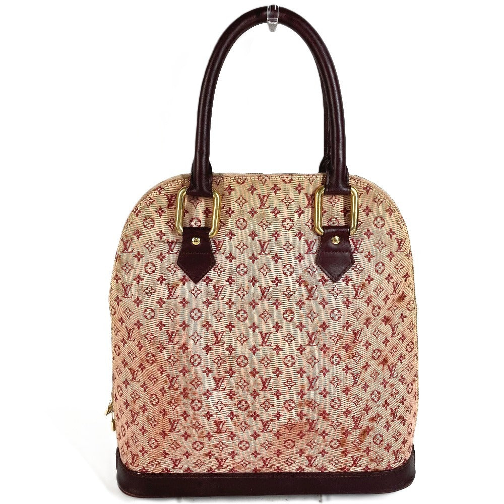 LOUIS VUITTON M92204 Monogram Mini Alma O Handbag Tote Bag Tote Bag Monogram Mini Canvas Ladies Cerise Red