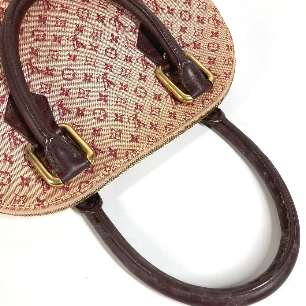 LOUIS VUITTON M92204 Monogram Mini Alma O Handbag Tote Bag Tote Bag Monogram Mini Canvas Ladies Cerise Red