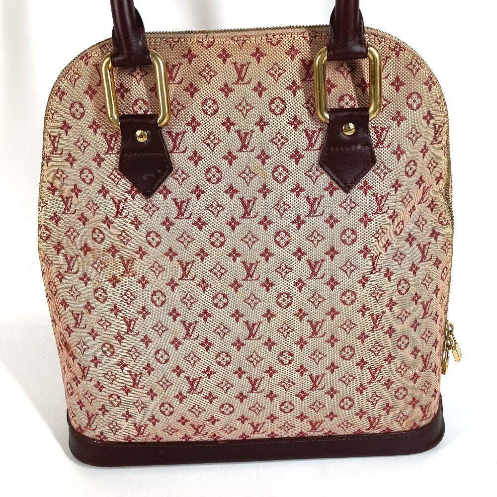 LOUIS VUITTON M92204 Monogram Mini Alma O Handbag Tote Bag Tote Bag Monogram Mini Canvas Ladies Cerise Red