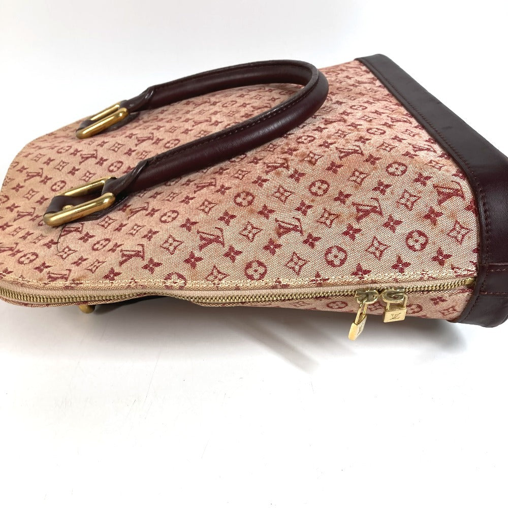 LOUIS VUITTON M92204 Monogram Mini Alma O Handbag Tote Bag Tote Bag Monogram Mini Canvas Ladies Cerise Red