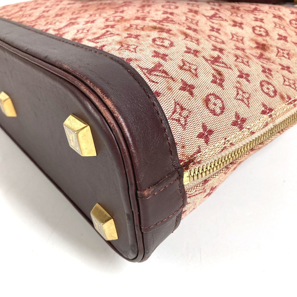 LOUIS VUITTON M92204 Monogram Mini Alma O Handbag Tote Bag Tote Bag Monogram Mini Canvas Ladies Cerise Red