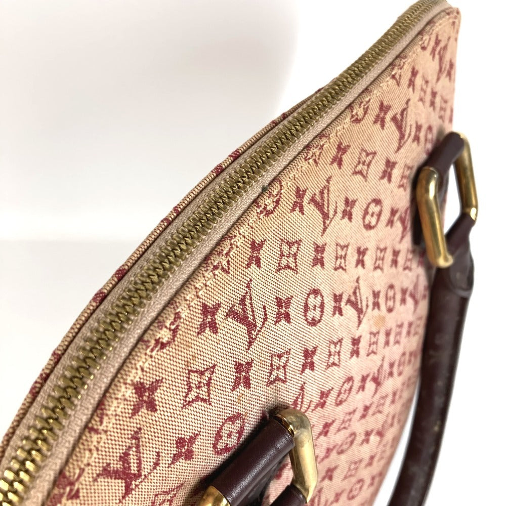 LOUIS VUITTON M92204 Monogram Mini Alma O Handbag Tote Bag Tote Bag Monogram Mini Canvas Ladies Cerise Red