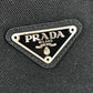 PRADA Bi-Color Triangle Logo Plate Backpack Bag Rucksack Nylon Unisex Red