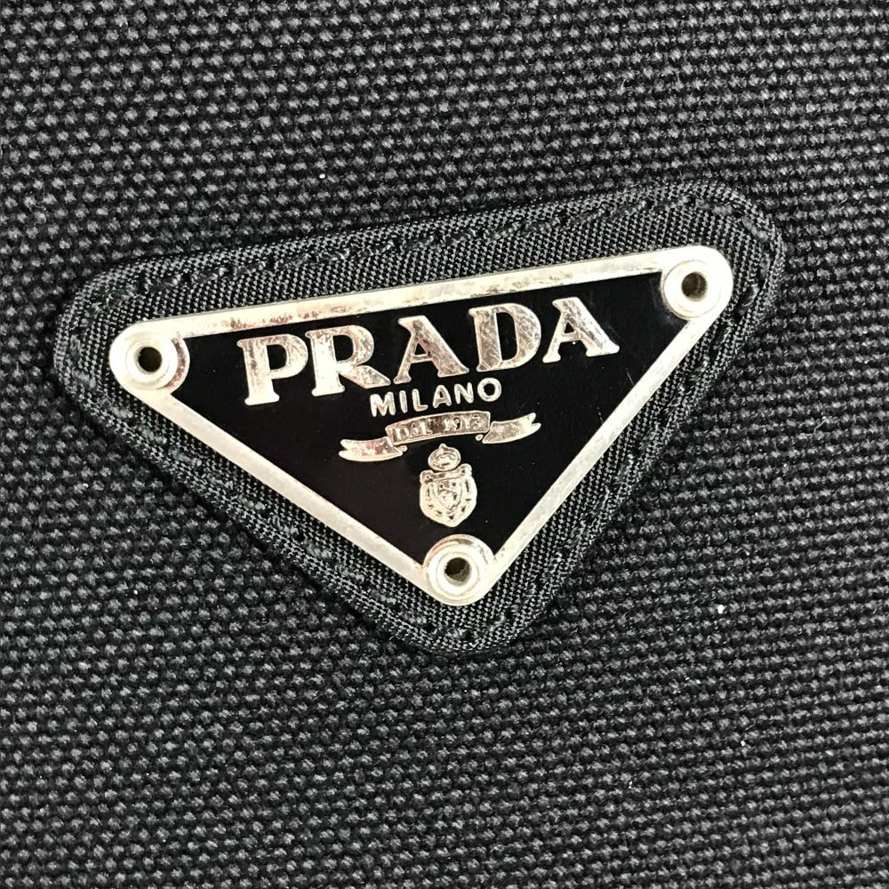 PRADA Bi-Color Triangle Logo Plate Backpack Bag Rucksack Nylon Unisex Red