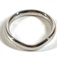 TIFFANY&Co. Elsa Peretti Curved Band Ring Accessory Jewelry Platinum Ring Pt950 Men's Silver