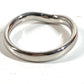 TIFFANY&Co. Elsa Peretti Curved Band Ring Accessory Jewelry Platinum Ring Pt950 Men's Silver