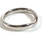 TIFFANY&Co. Elsa Peretti Curved Band Ring Accessory Jewelry Platinum Ring Pt950 Men's Silver
