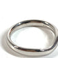 TIFFANY&Co. Elsa Peretti Curved Band Ring Accessory Jewelry Platinum Ring Pt950 Men's Silver