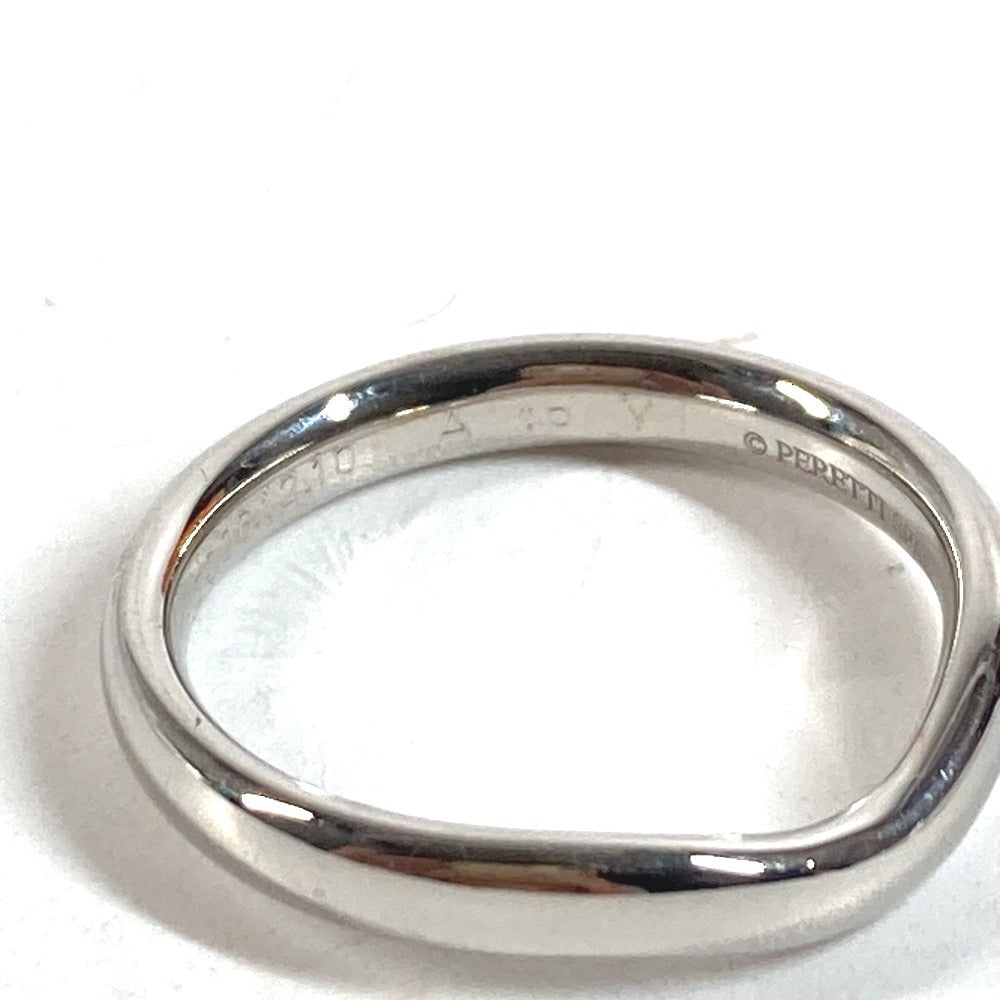 TIFFANY&Co. Elsa Peretti Curved Band Ring Accessory Jewelry Platinum Ring Pt950 Men's Silver