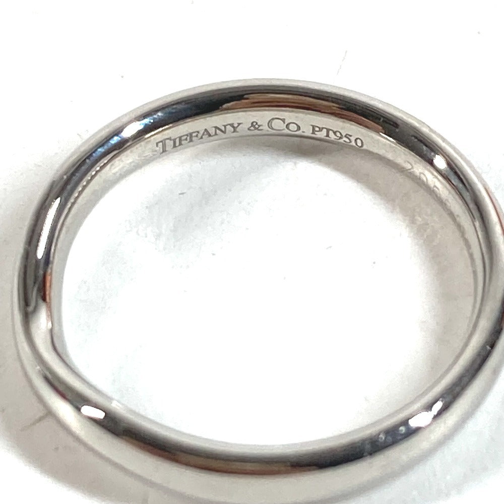 TIFFANY&Co. Elsa Peretti Curved Band Ring Accessory Jewelry Platinum Ring Pt950 Men's Silver