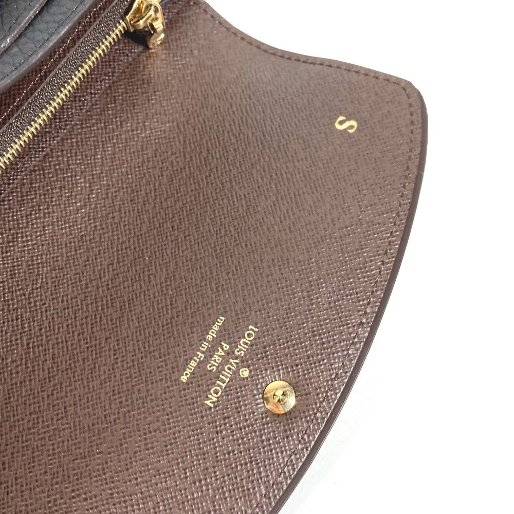 LOUIS VUITTON N61261 ダミエ ポルトフォイユノルマンディ ロングウォレット フラップ 長財布 ダミエキャンバス ユニセックス ノワール ブラック