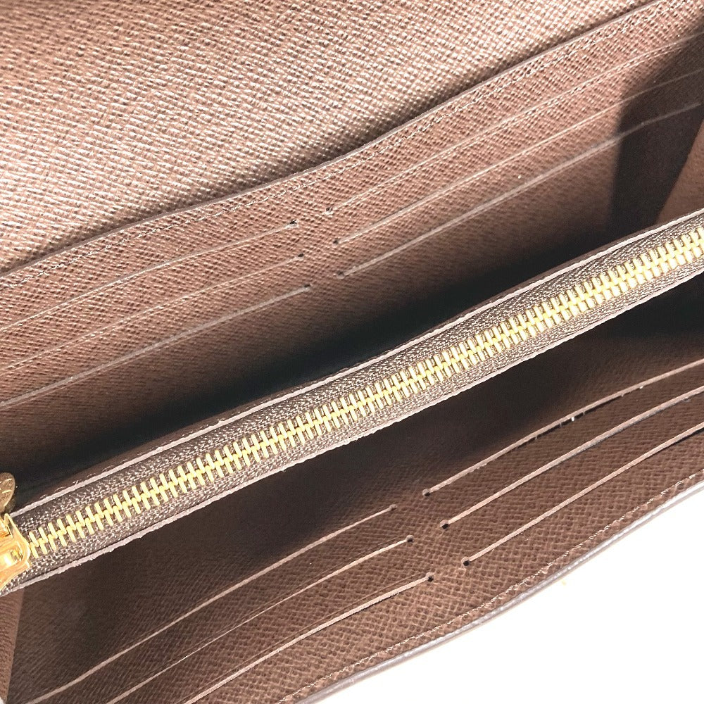 LOUIS VUITTON N61261 ダミエ ポルトフォイユノルマンディ ロングウォレット フラップ 長財布 ダミエキャンバス ユニセックス ノワール ブラック