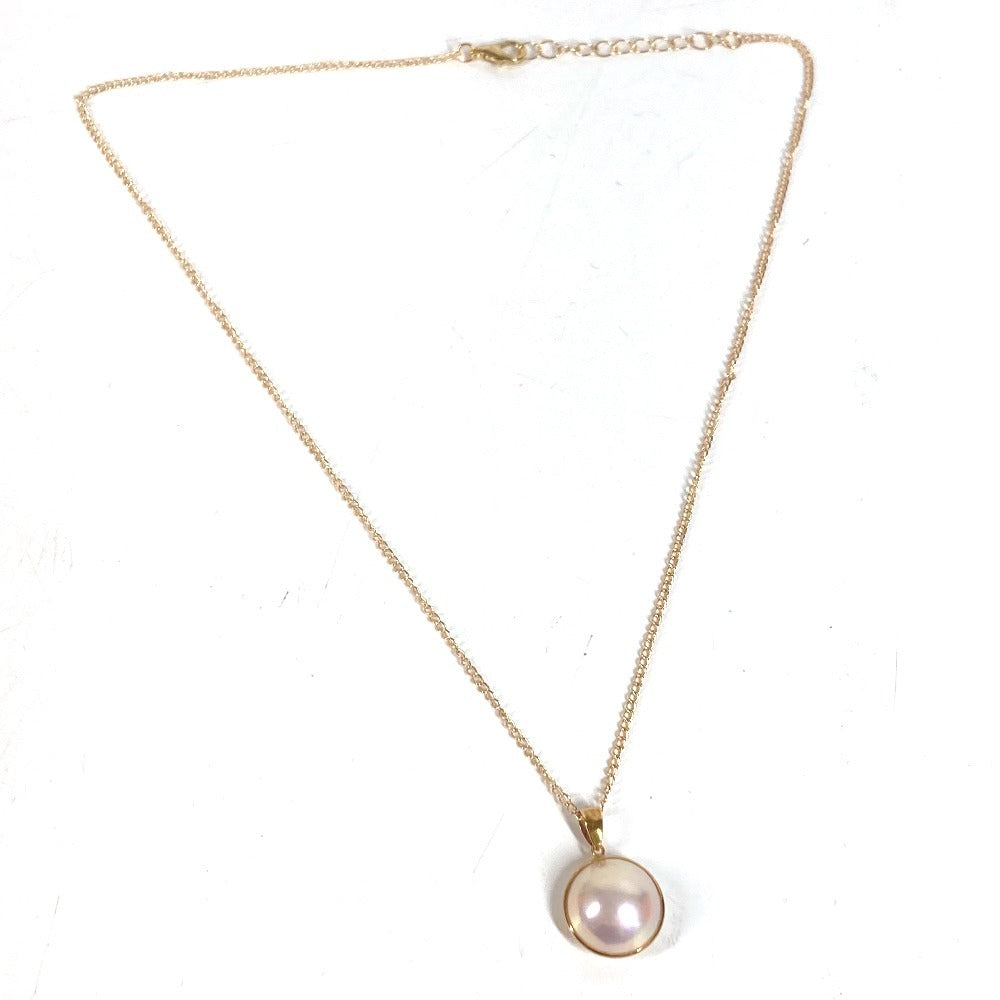 TASAKI Gold K18 18K Pearl Pendant Top Accessory Jewelry Chain Necklace K18 Women's White