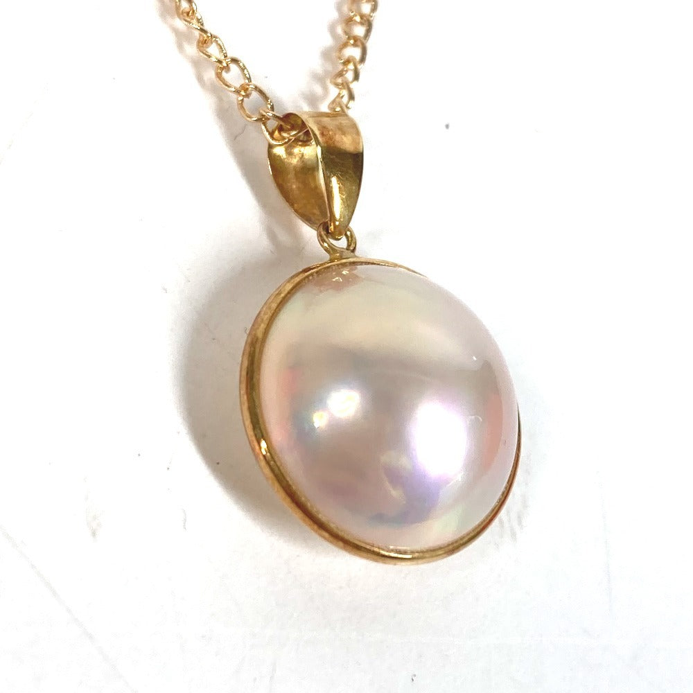 TASAKI Gold K18 18K Pearl Pendant Top Accessory Jewelry Chain Necklace K18 Women's White