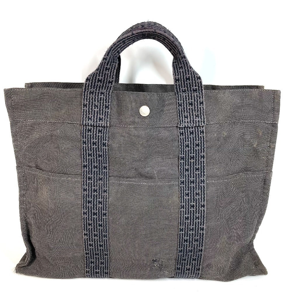 HERMES Herline MM Herline MM Bag Tote Bag Handbag Canvas Unisex Gray