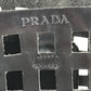 PRADA メッシュ カバン 肩掛け ポーチ付き ショルダーバッグ レザー ユニセックス ブラック