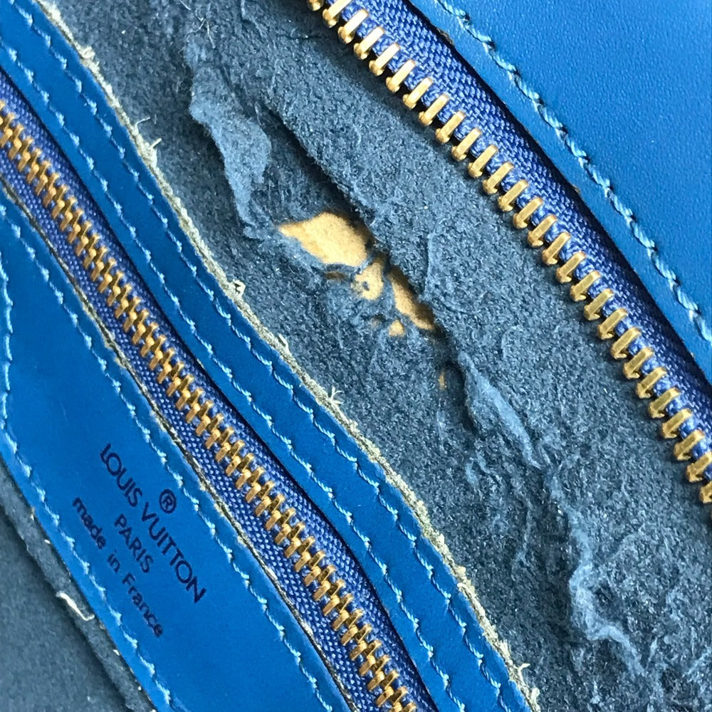 LOUIS VUITTON M52265 エピ サンジャックショッピング ショルダーバッグ カバン 肩掛け トートバッグ エピレザー ユニセックス トレドブルー ブルー