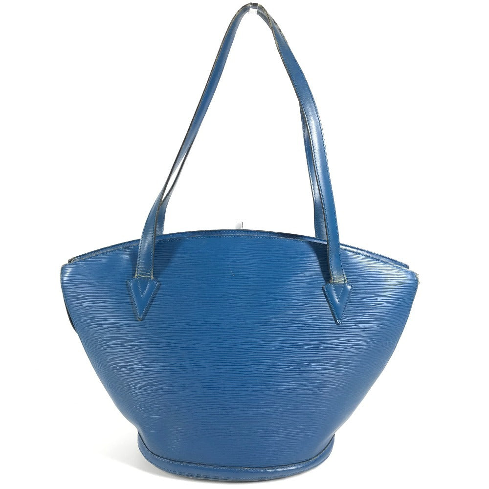 LOUIS VUITTON M52265 エピ サンジャックショッピング ショルダーバッグ カバン 肩掛け トートバッグ エピレザー ユニセックス トレドブルー ブルー