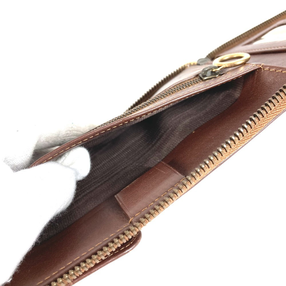 CELINE Pouch Shoulder Wallet Macadam Logo Long Wallet Round Zipper Long Wallet Denim Unisex Blue