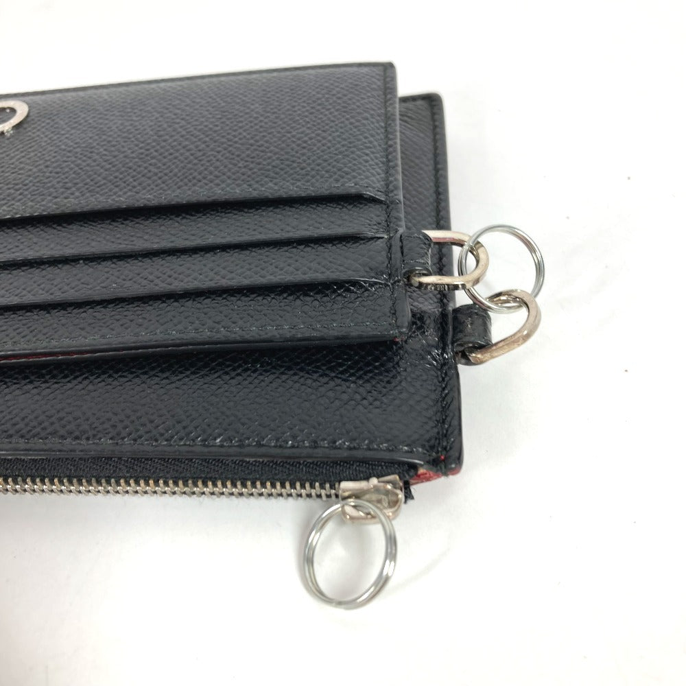 BVLGARI BVLGARI BVLGARI MAN Coin Case & Card Case Long Wallet Card Holder Pass Case Coin Case Leather Unisex Black