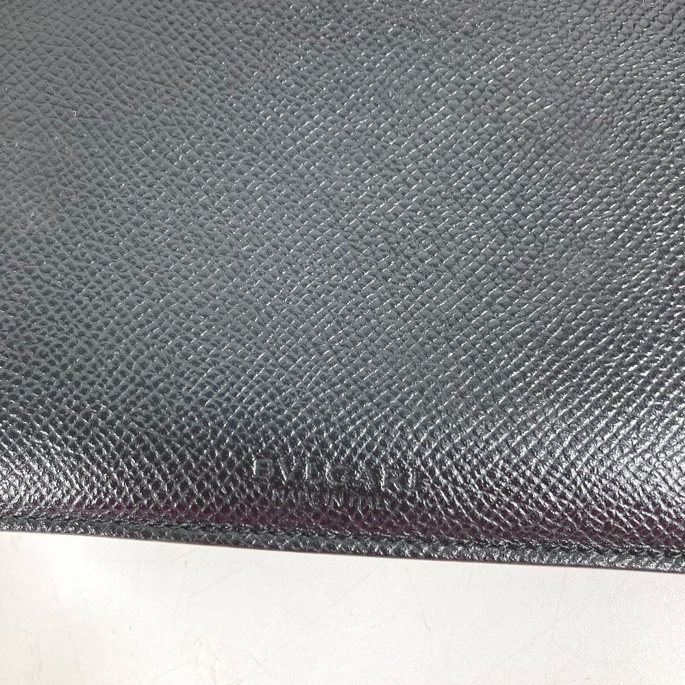 BVLGARI BVLGARI BVLGARI MAN Coin Case & Card Case Long Wallet Card Holder Pass Case Coin Case Leather Unisex Black