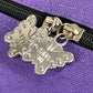 ANNA SUI Travel Bag 2-Wheel Butterfly Logo Suitcase Canvas Unisex Purple
