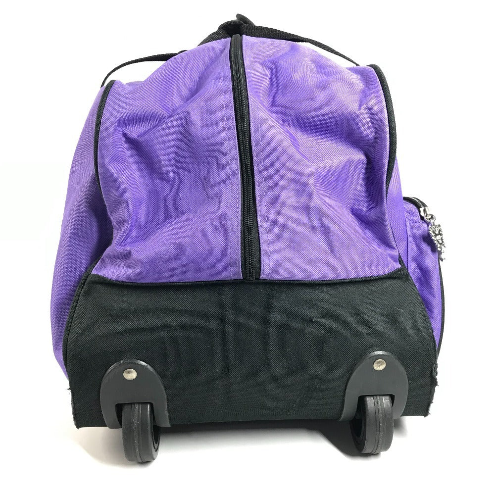 ANNA SUI Travel Bag 2-Wheel Butterfly Logo Suitcase Canvas Unisex Purple