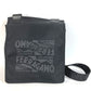 Salvatore Ferragamo Logo Bag, Crossbody Pouch, Flap Shoulder Bag, Nylon Canvas, Unisex, Black