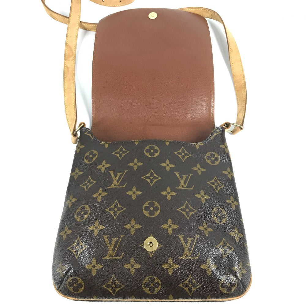 LOUIS VUITTON M51258 モノグラム ミュゼット サルサ ショート カバン 肩掛け フラップ ポシェット ショルダーバッグ ユニセックス ブラウン