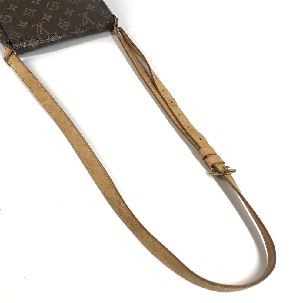 LOUIS VUITTON M51258 モノグラム ミュゼット サルサ ショート カバン 肩掛け フラップ ポシェット ショルダーバッグ ユニセックス ブラウン