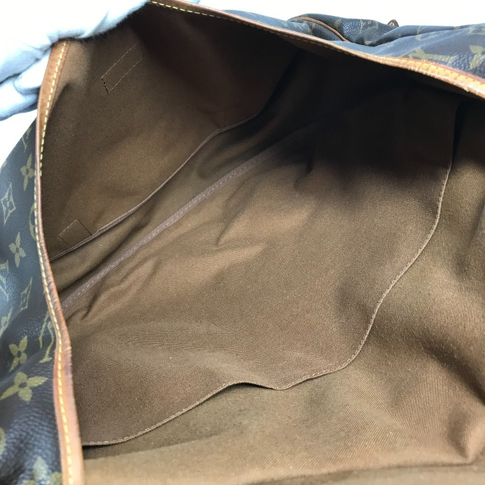 LOUIS VUITTON M42252 モノグラム ソミュール43 ソミュール 43 斜め掛け フラップ カバン ショルダーバッグ モノグラムキャンバス ユニセックス ブラウン
