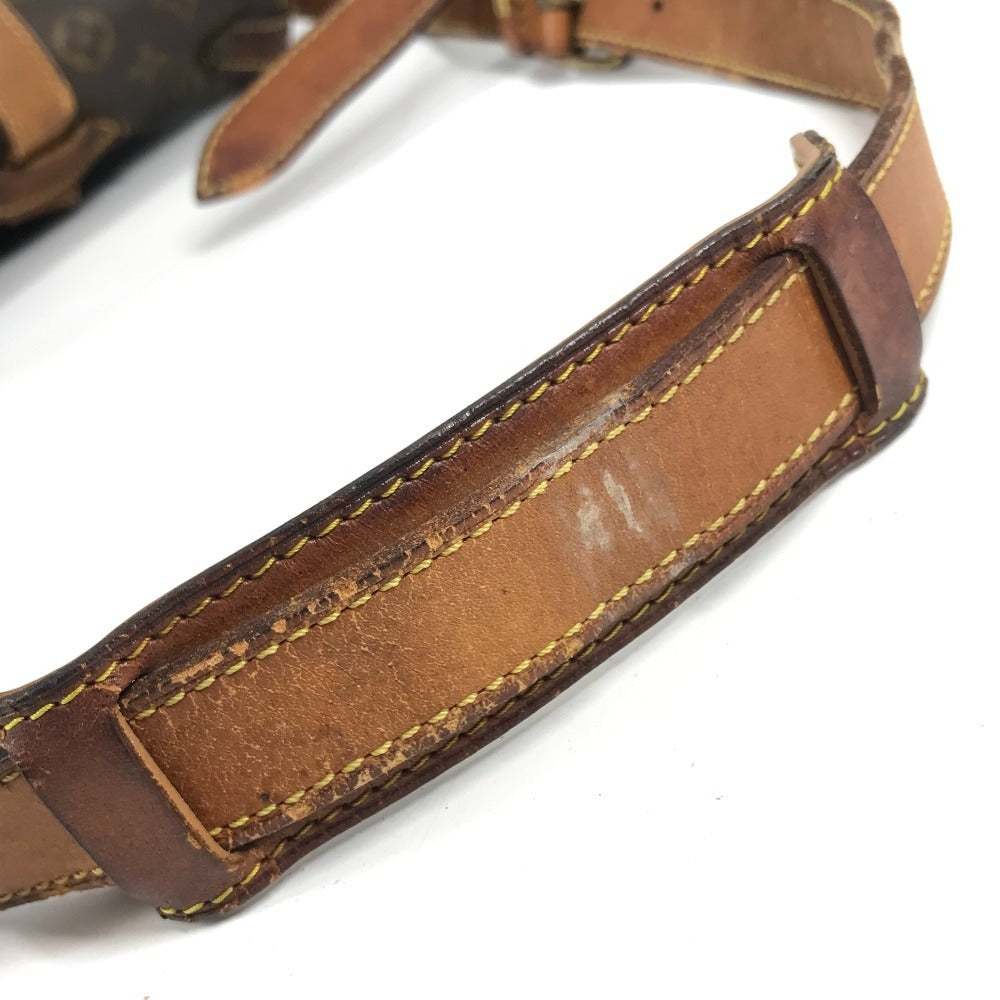 LOUIS VUITTON M42252 モノグラム ソミュール43 ソミュール 43 斜め掛け フラップ カバン ショルダーバッグ モノグラムキャンバス ユニセックス ブラウン