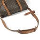 LOUIS VUITTON M42252 モノグラム ソミュール43 ソミュール 43 斜め掛け フラップ カバン ショルダーバッグ モノグラムキャンバス ユニセックス ブラウン