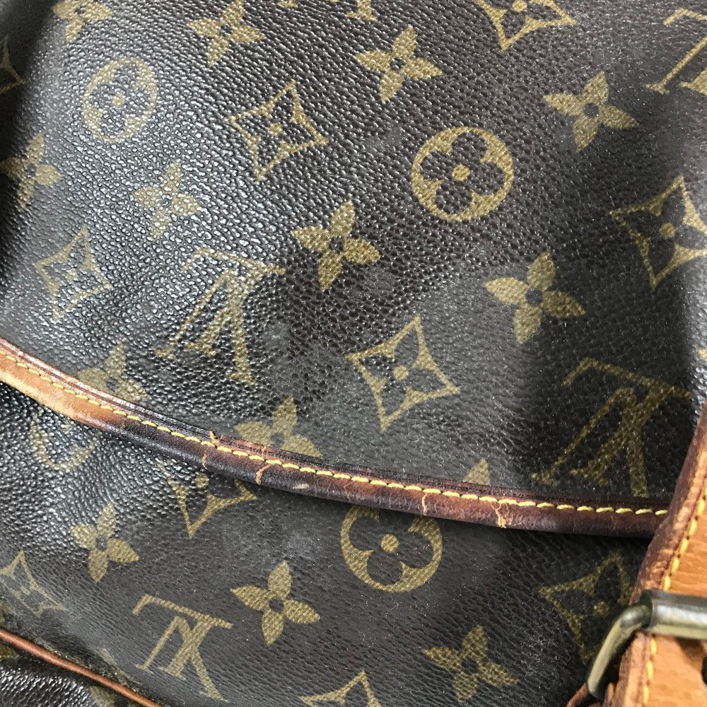 LOUIS VUITTON M42252 モノグラム ソミュール43 ソミュール 43 斜め掛け フラップ カバン ショルダーバッグ モノグラムキャンバス ユニセックス ブラウン
