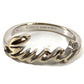 GUCCI K18 金 18K ロゴ 1PD ダイヤ ダイヤモンド アクセサリー ジュエリー リング・指輪 WG750 レディース シルバー