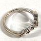 GUCCI K18 金 18K ロゴ 1PD ダイヤ ダイヤモンド アクセサリー ジュエリー リング・指輪 WG750 レディース シルバー
