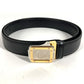 CARTIER サントス ロゴ ボトムス用ベルト バックル ベルト レザー メンズ ブラック