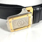 CARTIER サントス ロゴ ボトムス用ベルト バックル ベルト レザー メンズ ブラック
