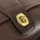 COACH 9832 オールドコーチ ロゴ カバン ストラップ付き フラップ クラッチバッグ セカンドバッグ レザー ユニセックス ブラウン