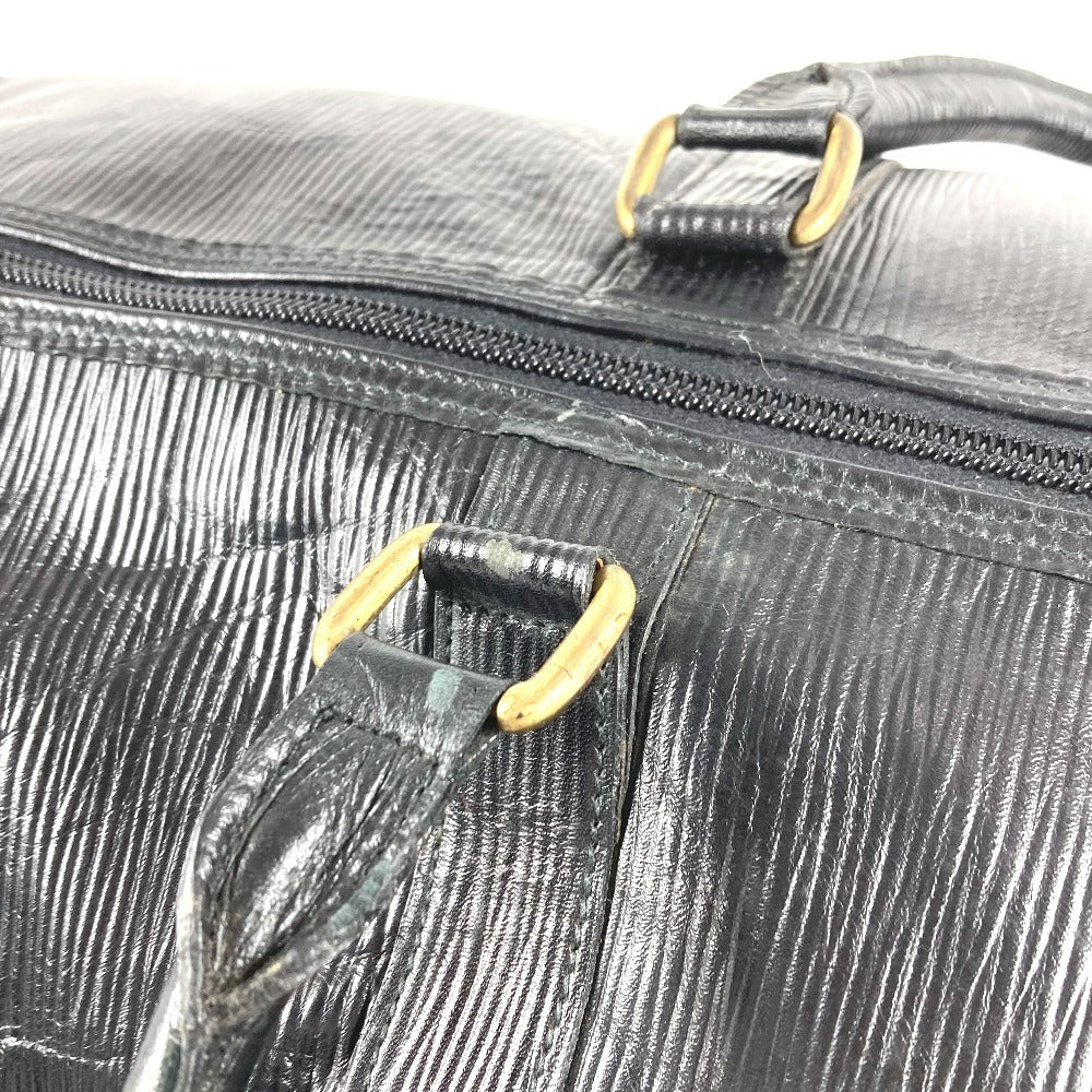 FENDI ヴィンテージ FFロゴ 旅行バッグ トラベルバッグ ハンドバッグ カバン ボストンバッグ レザー ユニセックス ブラック