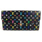 LOUIS VUITTON M93747 モノグラムマルチカラー ポルトフォイユ サラ 財布 ウォレット フラップ ロングウォレット 長財布 モノグラムマルチカラーキャンバス レディース ノワール ブラック