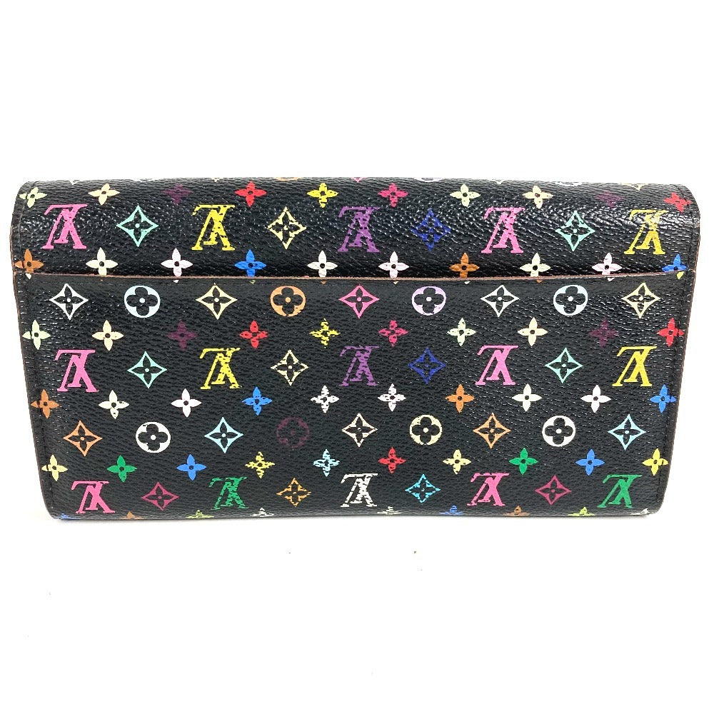 LOUIS VUITTON M93747 モノグラムマルチカラー ポルトフォイユ サラ 財布 ウォレット フラップ ロングウォレット 長財布 モノグラムマルチカラーキャンバス レディース ノワール ブラック
