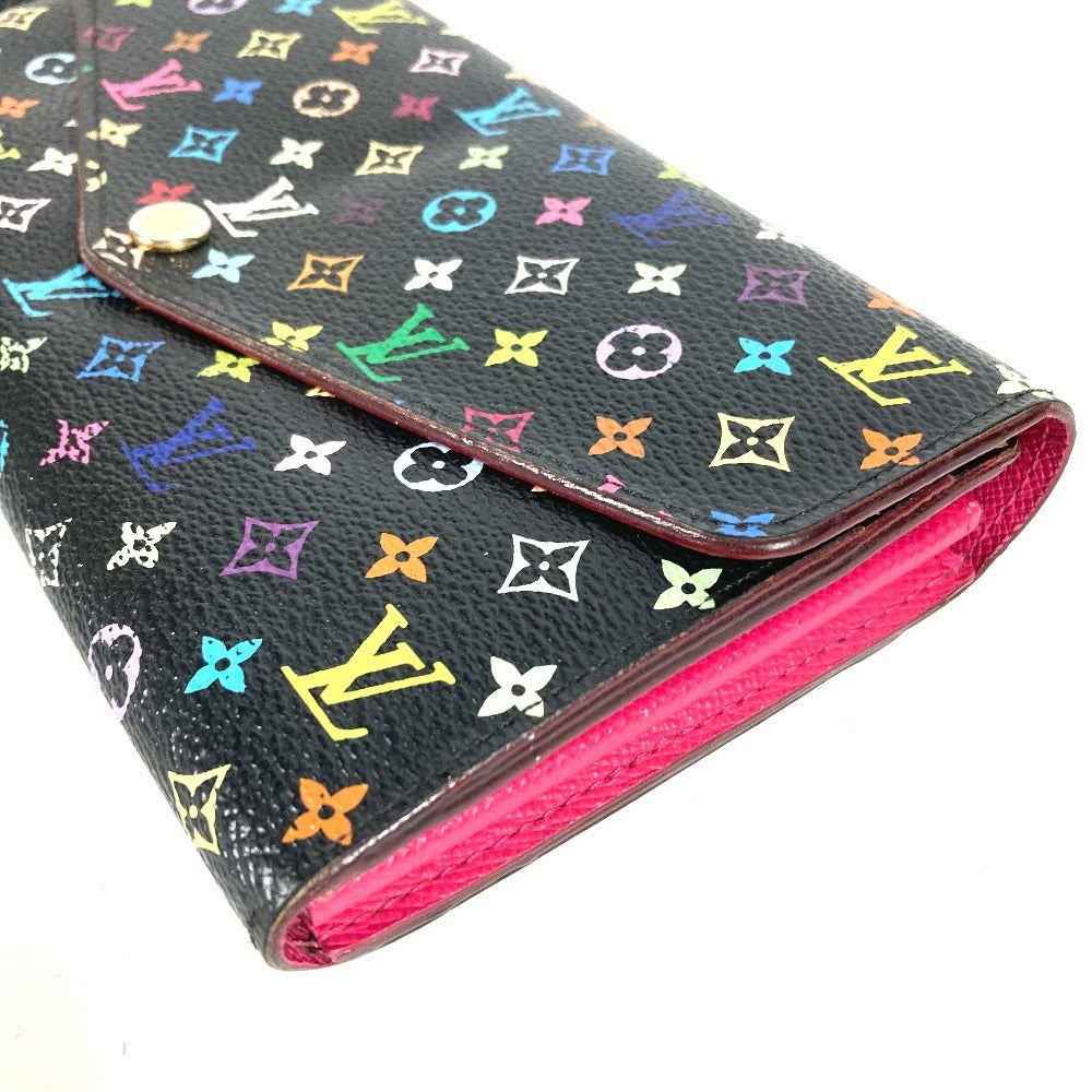 LOUIS VUITTON M93747 モノグラムマルチカラー ポルトフォイユ サラ 財布 ウォレット フラップ ロングウォレット 長財布 モノグラムマルチカラーキャンバス レディース ノワール ブラック