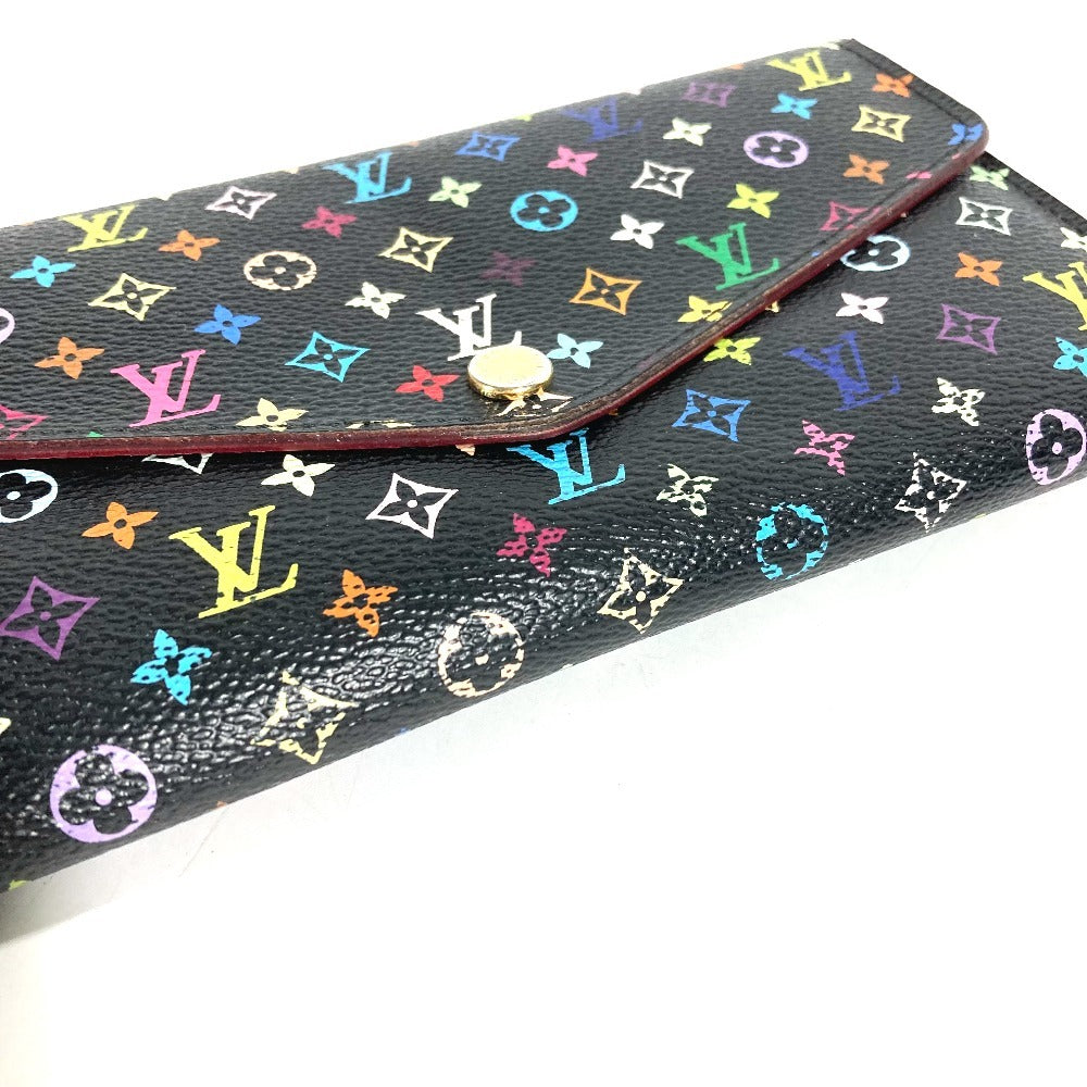 LOUIS VUITTON M93747 モノグラムマルチカラー ポルトフォイユ サラ 財布 ウォレット フラップ ロングウォレット 長財布 モノグラムマルチカラーキャンバス レディース ノワール ブラック
