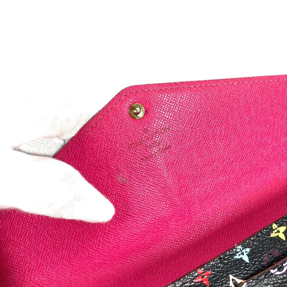 LOUIS VUITTON M93747 モノグラムマルチカラー ポルトフォイユ サラ 財布 ウォレット フラップ ロングウォレット 長財布 モノグラムマルチカラーキャンバス レディース ノワール ブラック