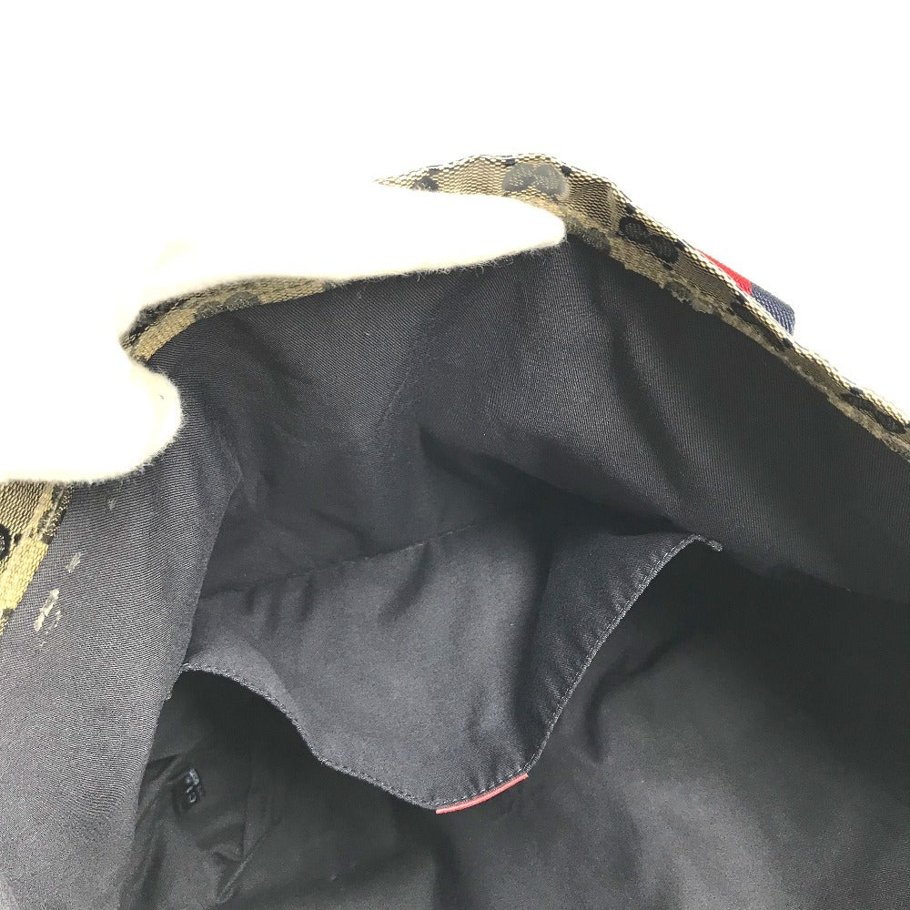 GUCCI 189669 GG logo Tote Bag Shoulder Tote Shoulder Bag Coating canvas Navy Used