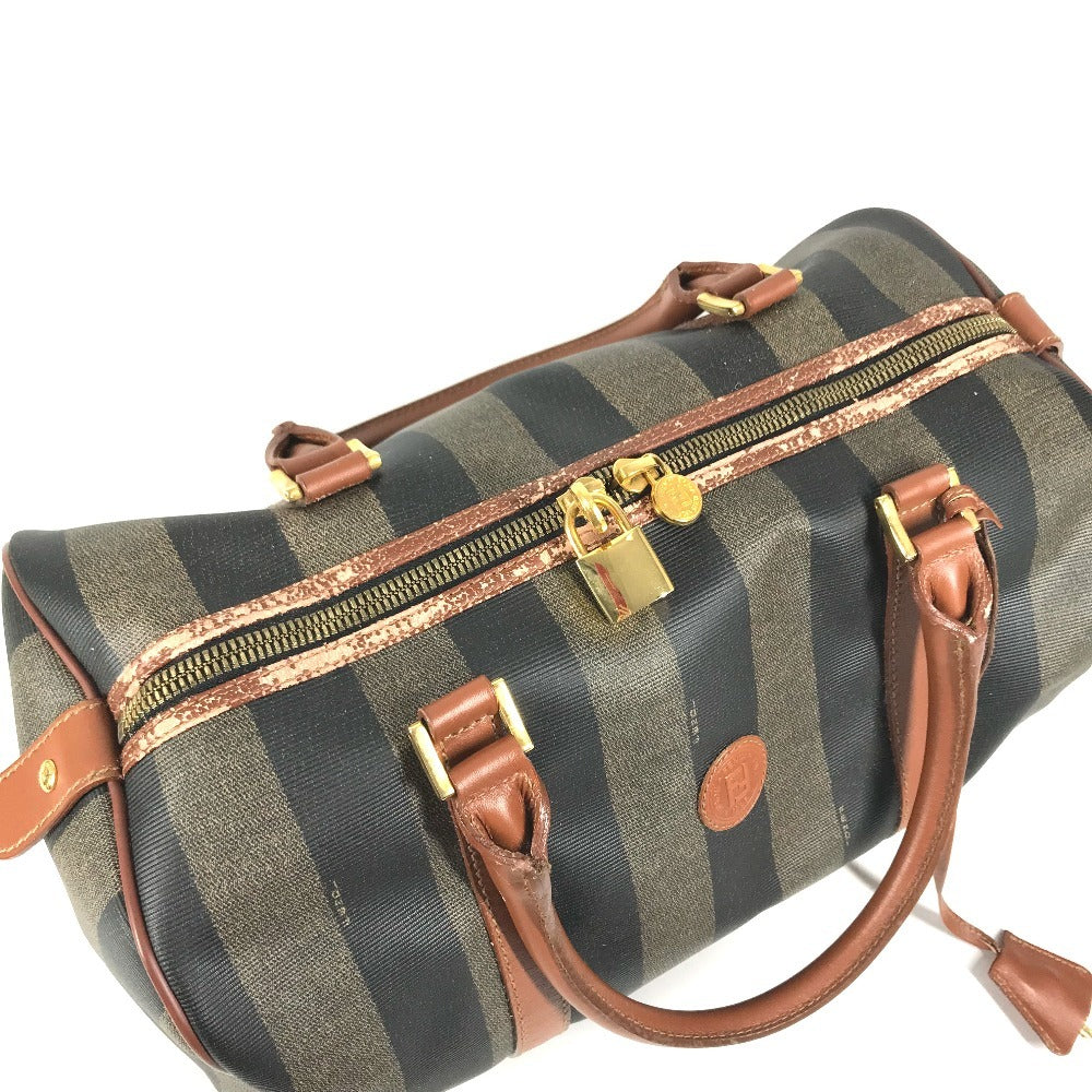 FENDI vintage Pecan Bags Hand Bag Mini Duffle Bag Duffle Bag PVC/Leather khaki Used