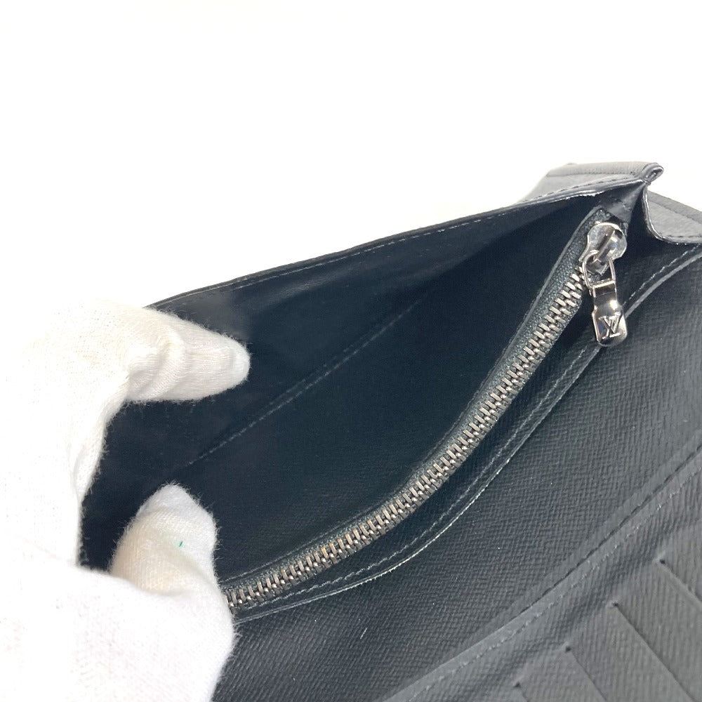 LOUIS VUITTON M61697 MonogramEclipse Portefeuille Braza Portefeuille Braza Wallet Long Wallet Bifold Long Wallet MonogramEclipseCanvas Black Used