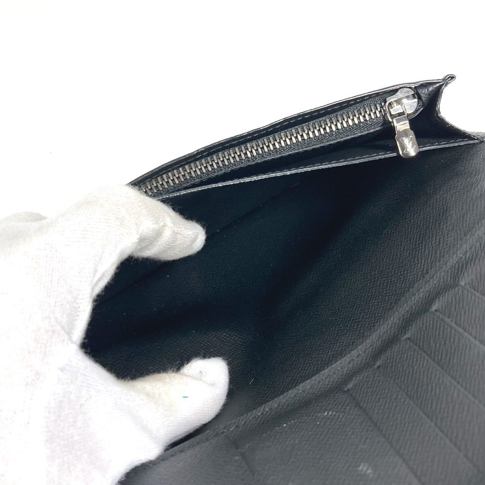 LOUIS VUITTON M61697 MonogramEclipse Portefeuille Braza Portefeuille Braza Wallet Long Wallet Bifold Long Wallet MonogramEclipseCanvas Black Used